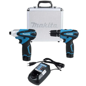 Kit de taladro de impacto con batería Makita de 12 V