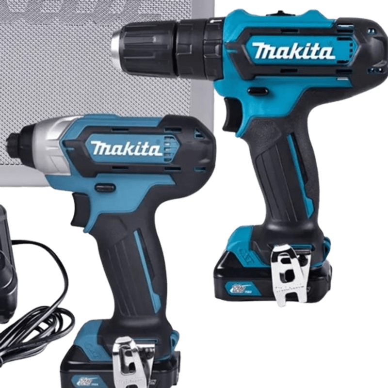 Kit de destornillador y taladro de impacto con batería Makita de 12 V