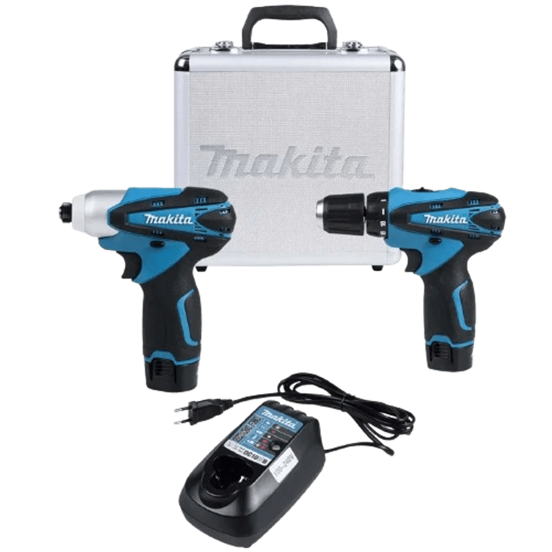 Kit de taladro de impacto con batería Makita de 12 V