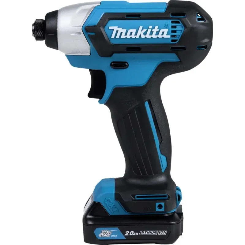 Kit de destornillador y taladro de impacto con batería Biv Makita de 12 V