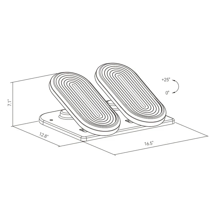 HINOMI Ergonomic Footrest for Work and Study