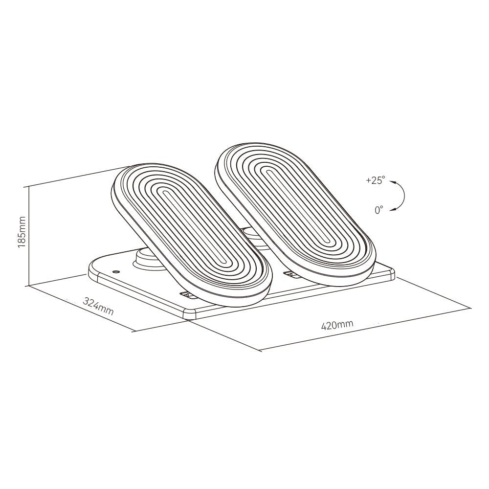 Ergonomic Motor Pedal Balance Board Footrest