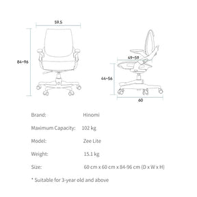 HINOMI Zee V2 Ergonomic Kids Study Desk Chair